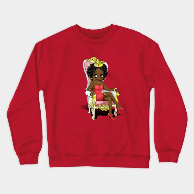 Queen Betty Crewneck Sweatshirt by Creative Wiz